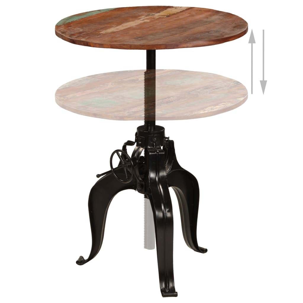 vidaXL Bartisch Altholz massiv 75x(76-110) cm Stehtisch