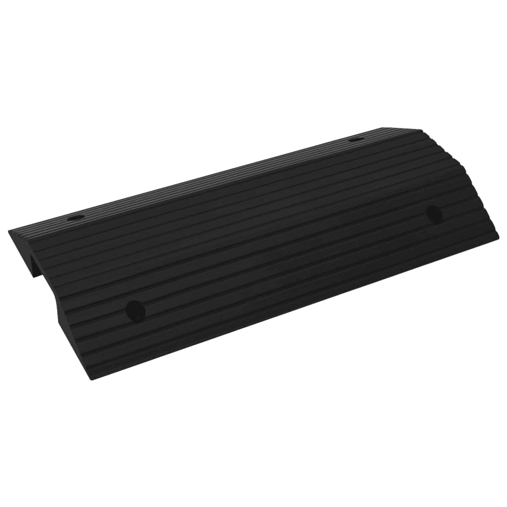 vidaXL Schwellenrampe 2X Rollstuhlrampe Gummi 80x40x8cm Schwarz