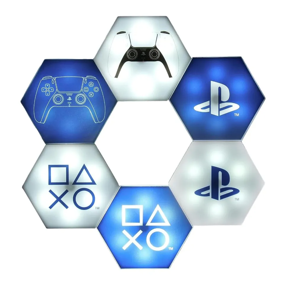 Paladone Lighting PlayStation Hexagon LED-Lichter Playstation 6er