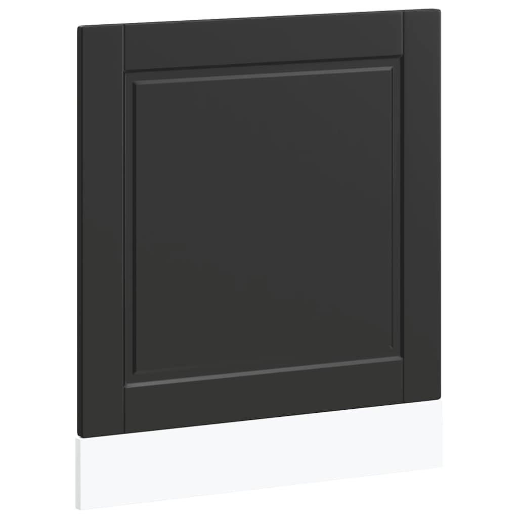 vidaXL Heimwerkerbedarf Geschirrspülerblende 60x57 Schwarz Holzwerkstoff