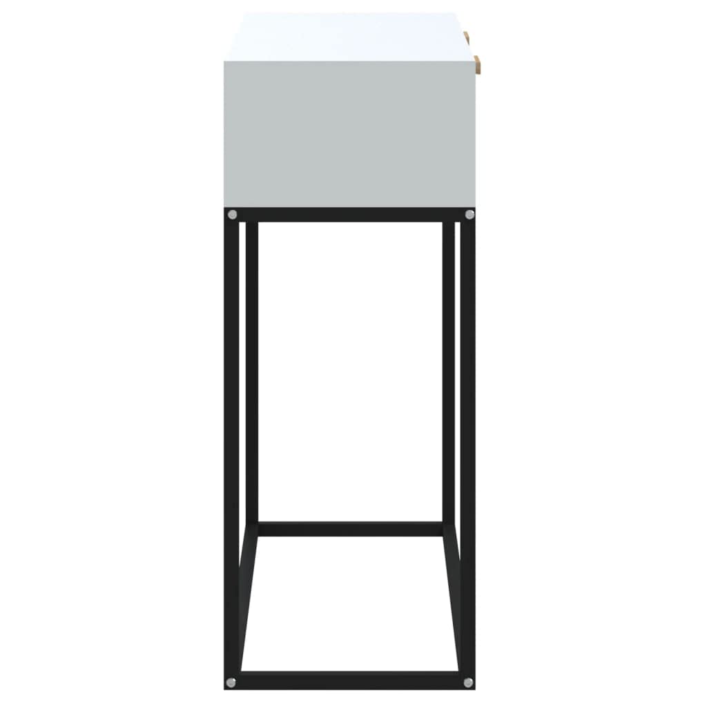 vidaXL Konsolentisch Weiß 80x30x75 cm 2 Schubladen