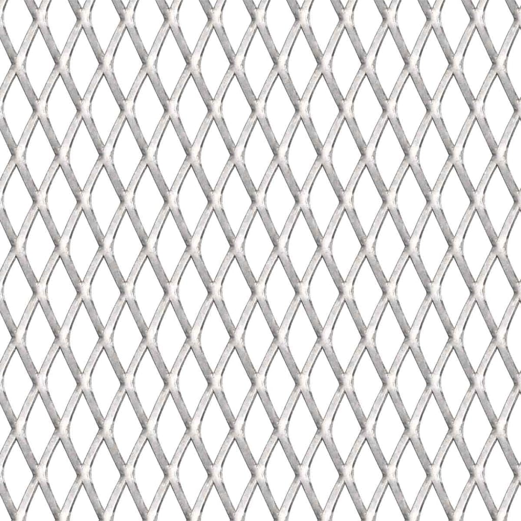 vidaXL Streckmetall Gittermatte Edelstahl 100x85 cm 45x20x4 mm