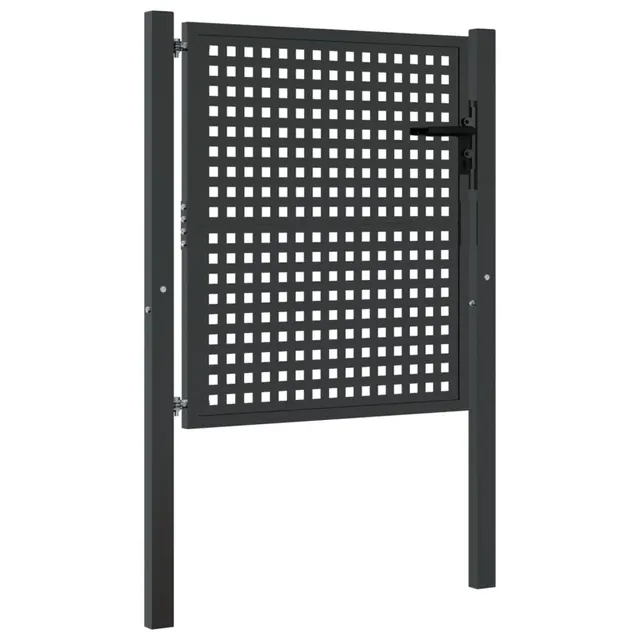 vidaXL Gartentor 100x100 Tor Anthrazit Stahl