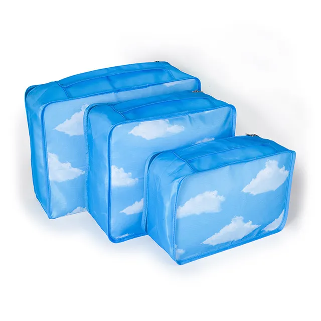 Kikkerland On-The-Go Cloud Packing Cubes Packwürfel 3er Set