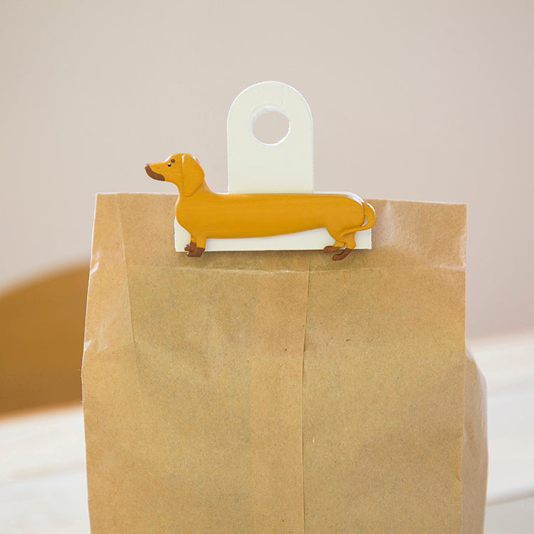 Kikkerland Kitchen Dog Beutelclips Dackel 3er Set