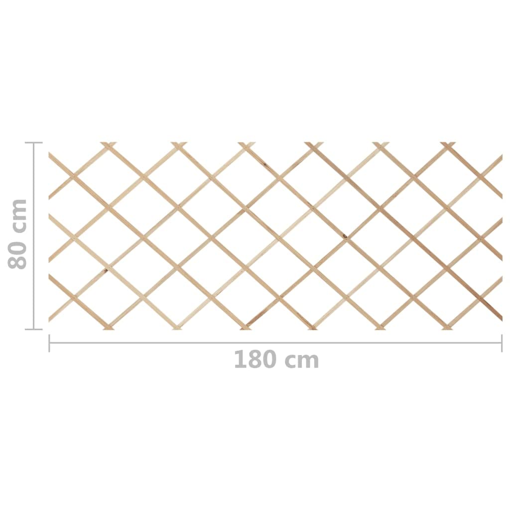 vidaXL Rankzaun Tannenholz 5er-Set 180x80 cm Braun Holzgitter