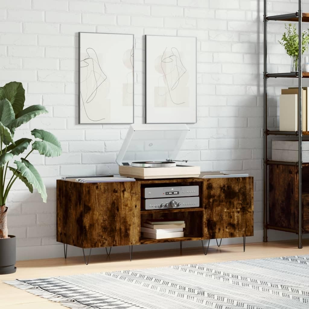 vidaXL Plattenschrank 121x38x48 cm Holz Räuchereiche LP