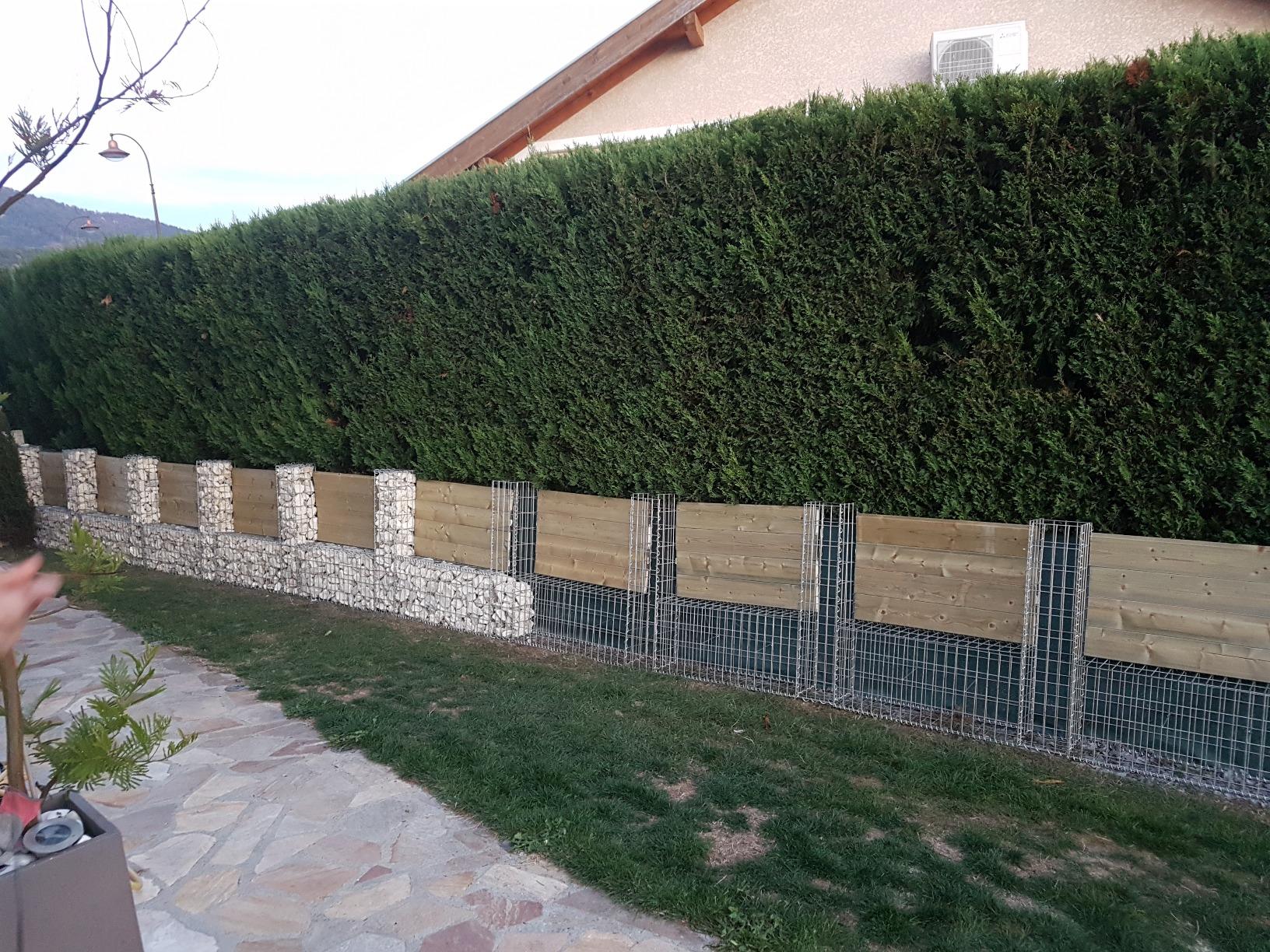vidaXL Gabionenkorb U-Form Stahl Gabione 570x20x100 cm