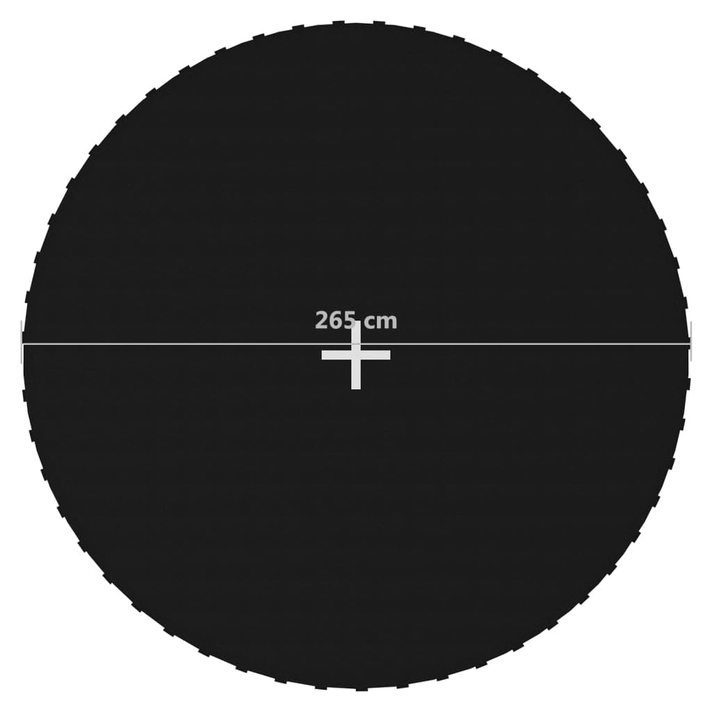 vidaXL Sprungtuch 3,05 m Trampolinmatte schwarz UV-beständig