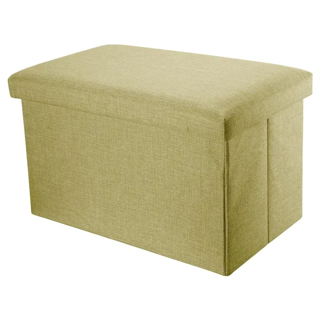 Intirilife Sitzbank Frühlings Grün 78x38x38 faltbar Stauraum