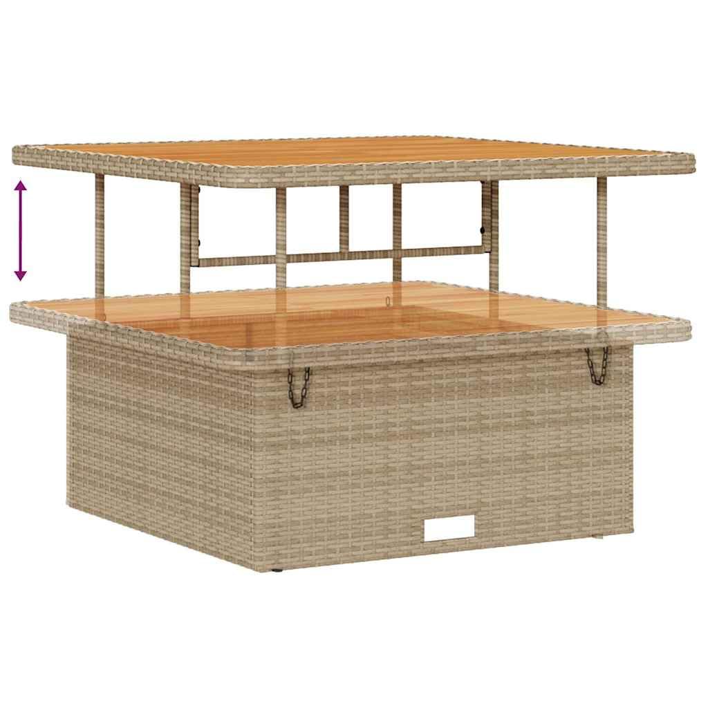 vidaXL Heim & Garten Gartensofa-Set 8-tlg Beige Stauraum