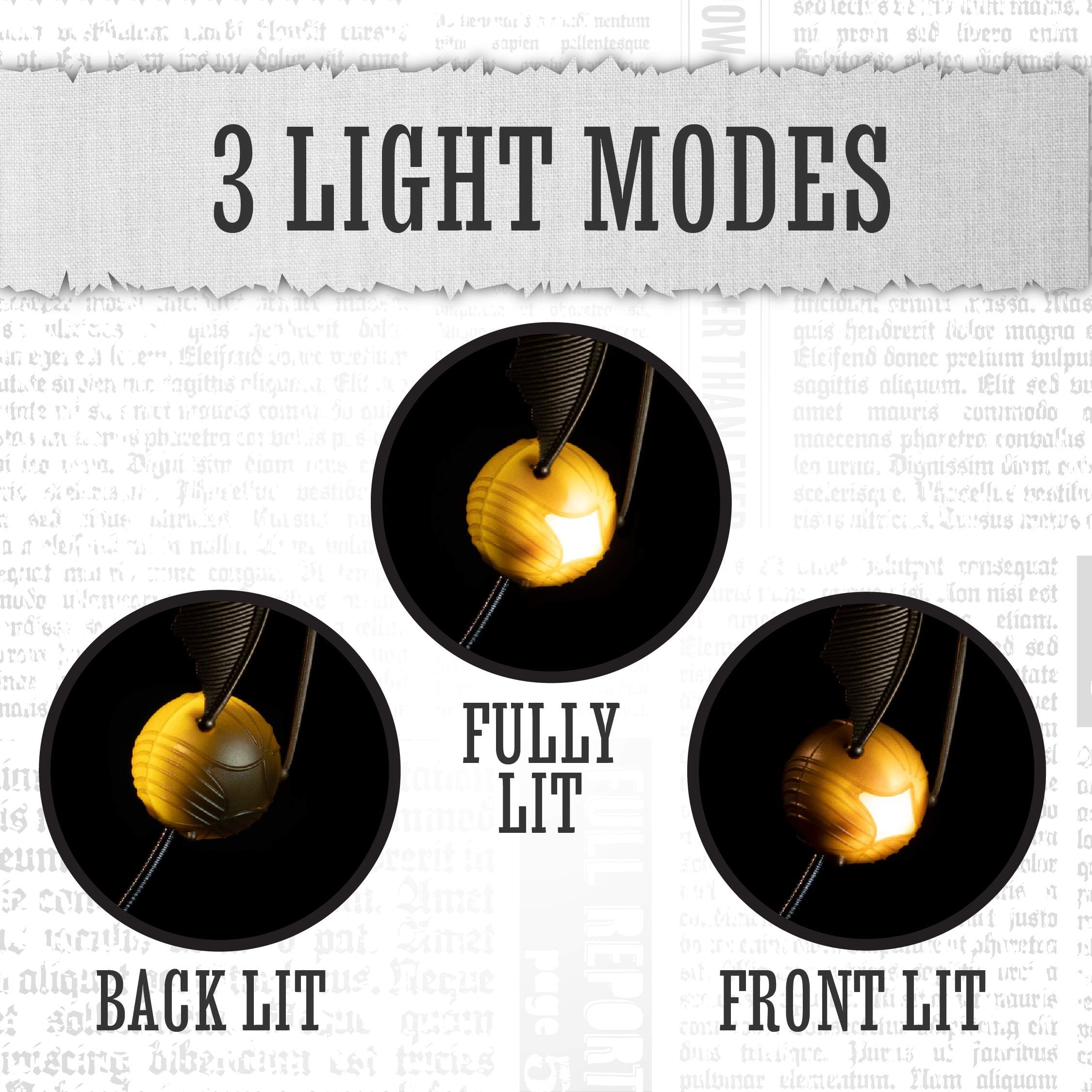 Paladone Lighting Goldener Schnatz Leselampe Clip Batterie