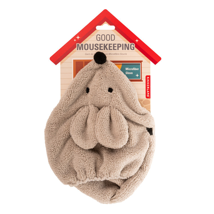Kikkerland Home Good Mousekeeping Mikrofaser Maus