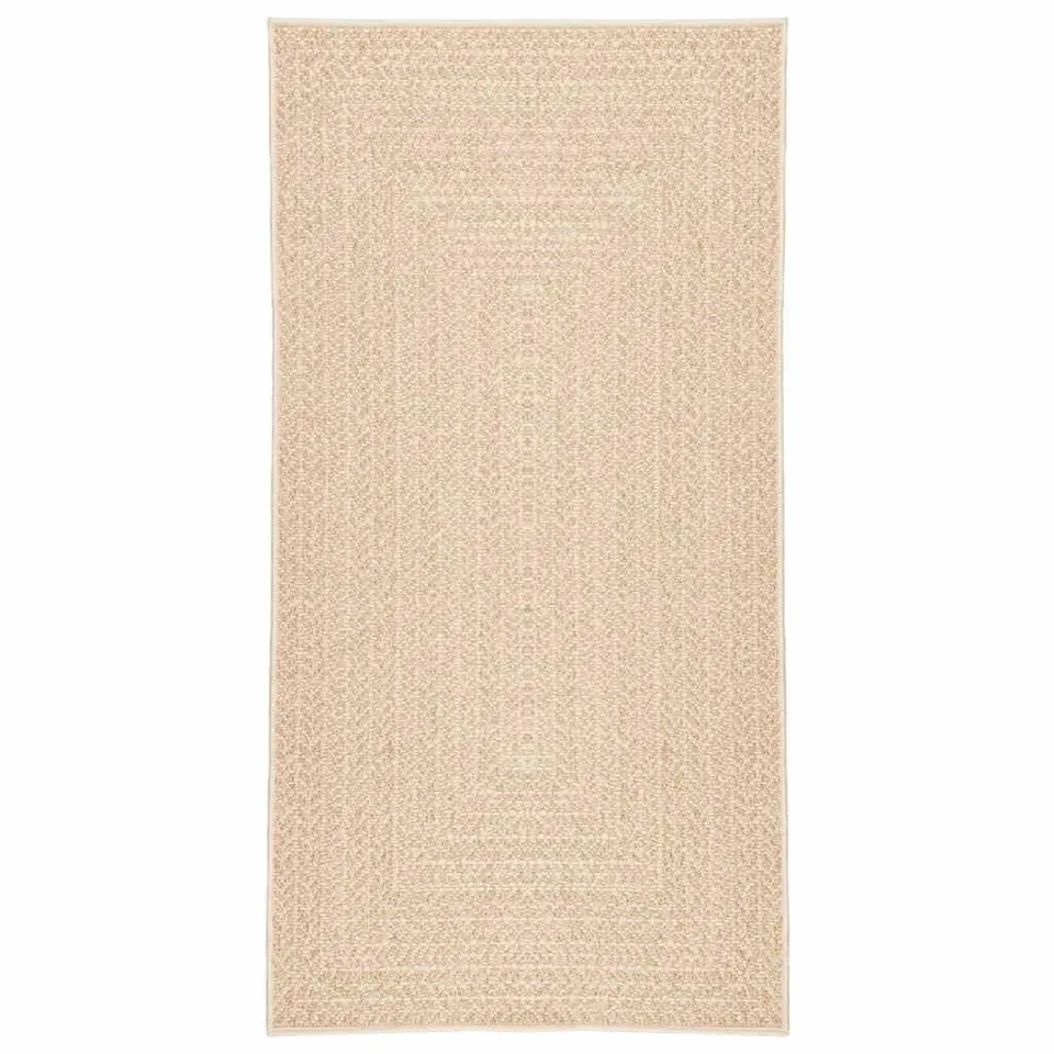 vidaXL Teppich Läufer Jute-Optik Beige 80x150 cm Outdoor
