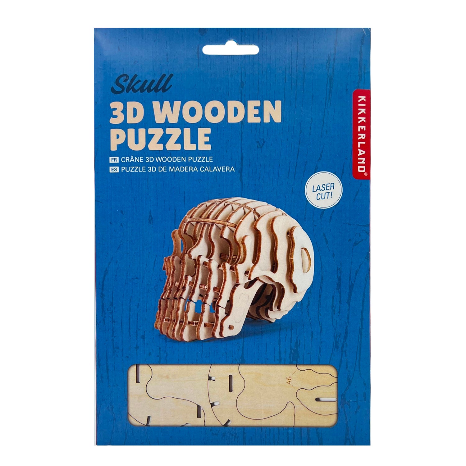 Kikkerland Skull 3D Holz Puzzle Totenkopf Modell