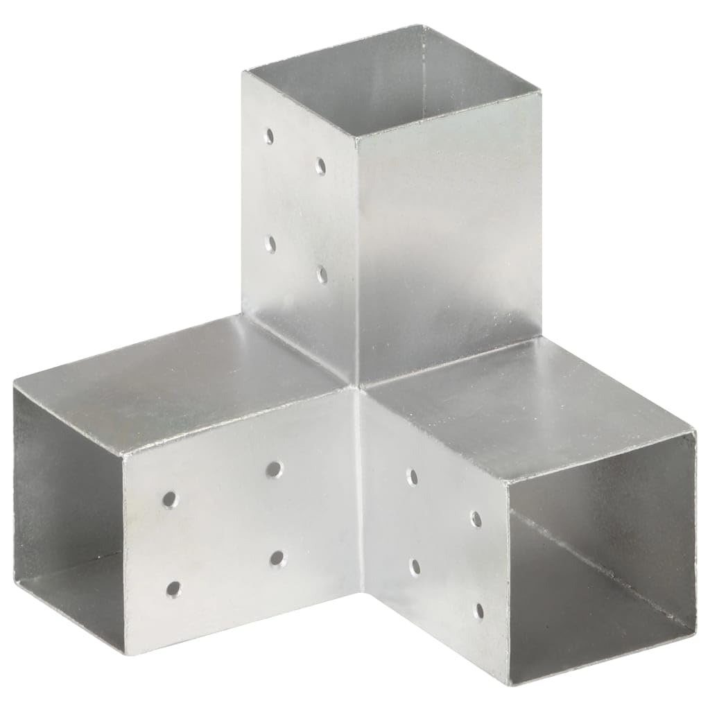 vidaXL Heim & Garten Pfostenverbinder Y-Form 101x101 mm verzinkt