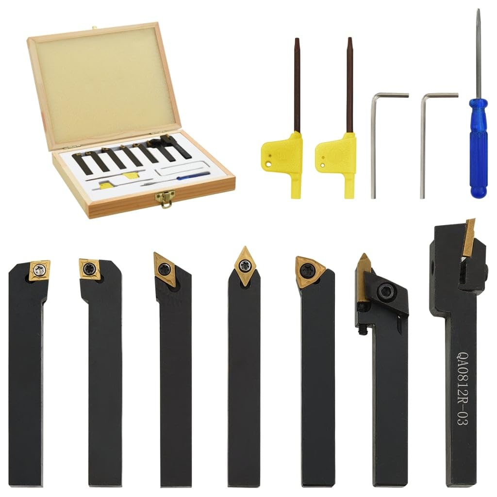 vidaXL Drehmeißel Set 12-tlg. 8x8mm Hartmetall Box