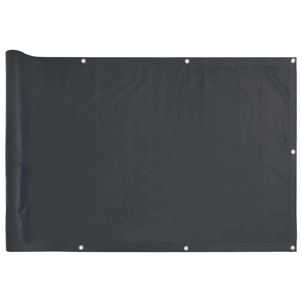 vidaXL Heim & Garten Sichtschutz Anthrazit PVC 700x90cm Ösen