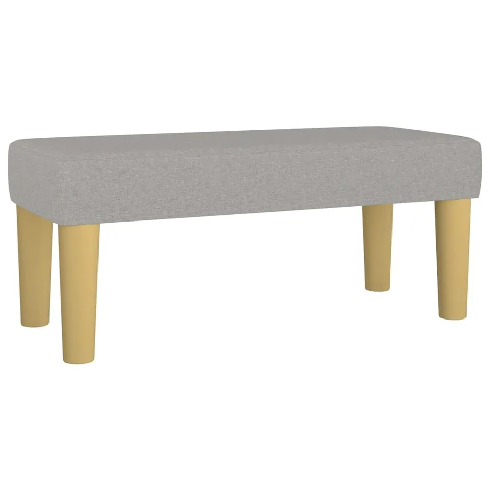 vidaXL Sitzbank Hellgrau Stoff 70x30x30 cm Polsterbank