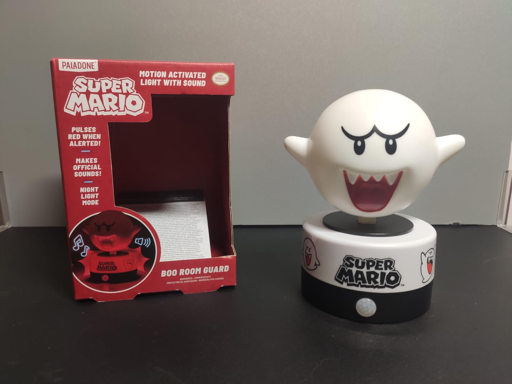 Paladone Super Mario Boo Nachtlicht mit Bewegungsmelder USB