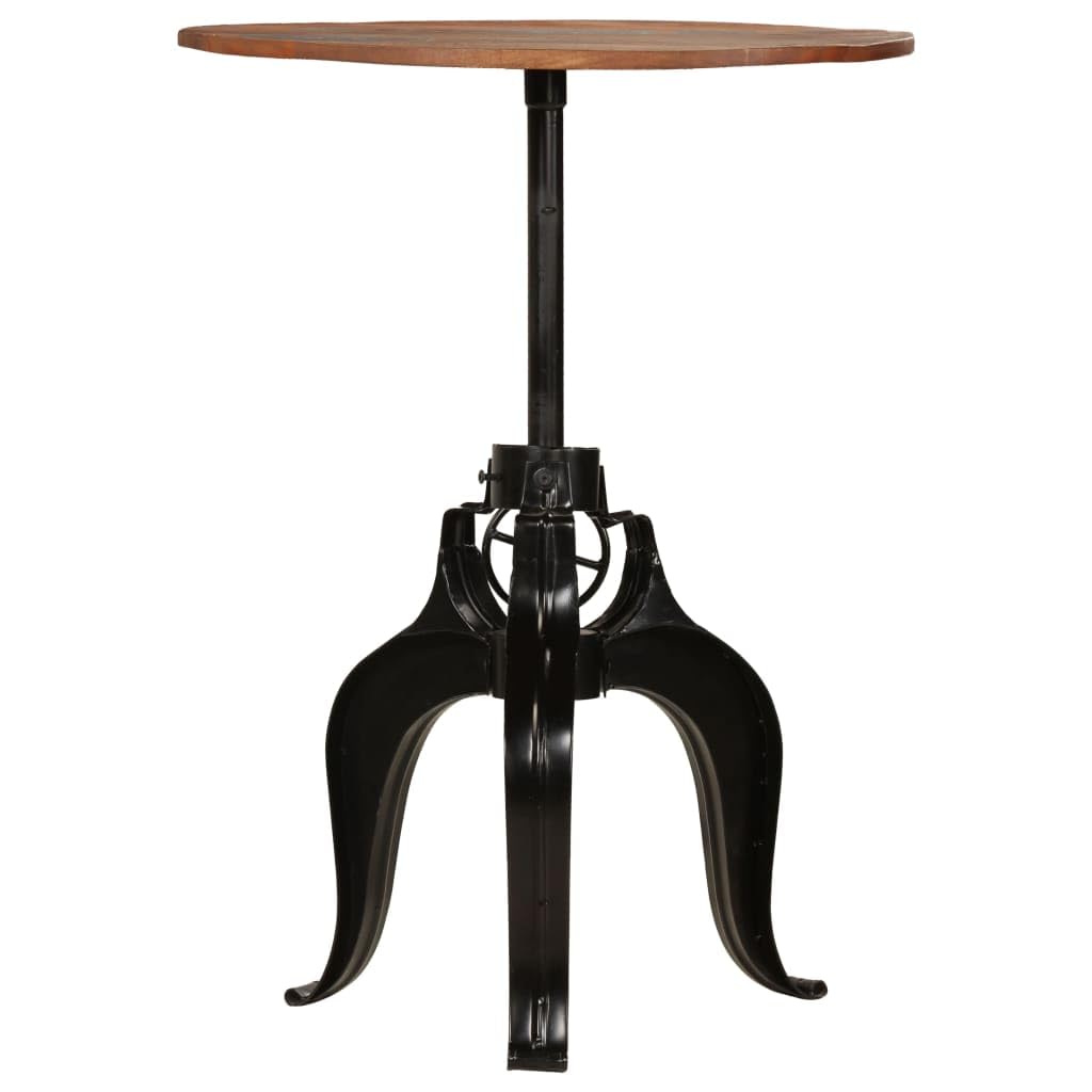 vidaXL Bartisch Altholz massiv 75x(76-110) cm Stehtisch