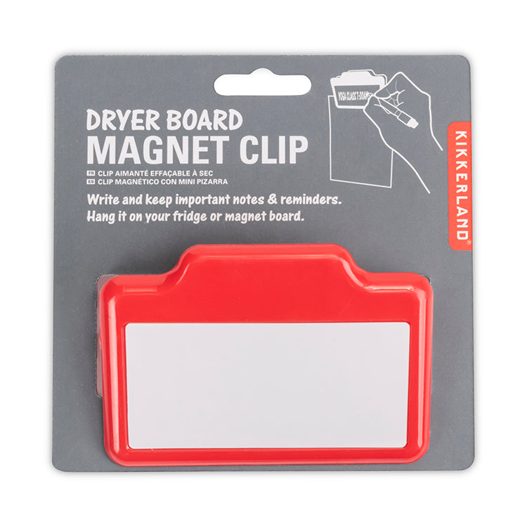 Kikkerland Home Dryer Board Magnetclip mit Whiteboard und Marker