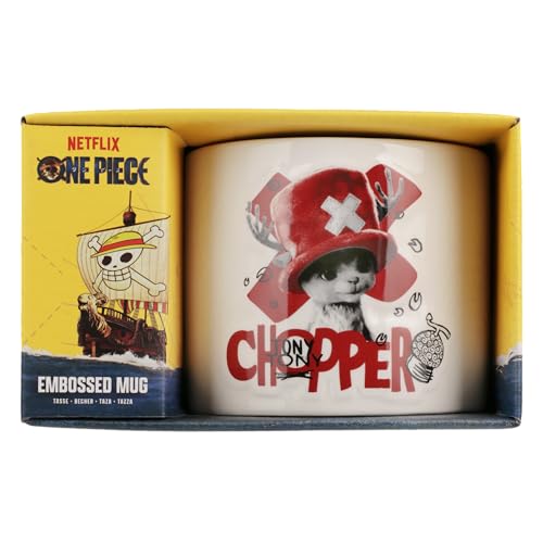Paladone One Piece Chopper Tasse 400 ml Keramik Creme