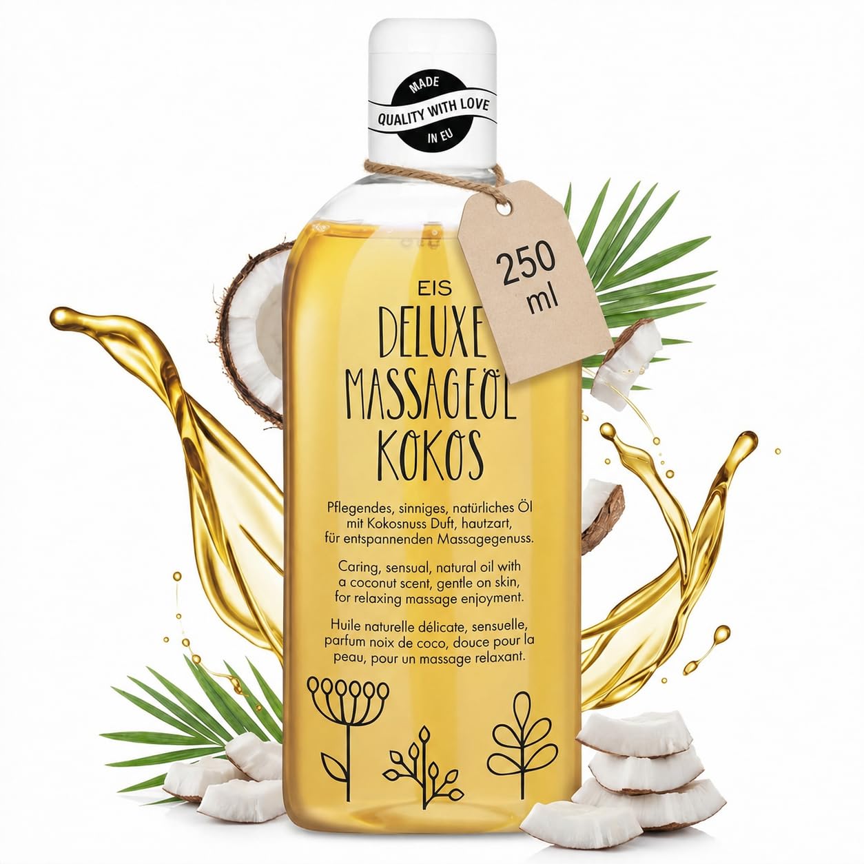 EIS Deluxe Massageöl Neutral 250 ml unparfümiert hautverträglich