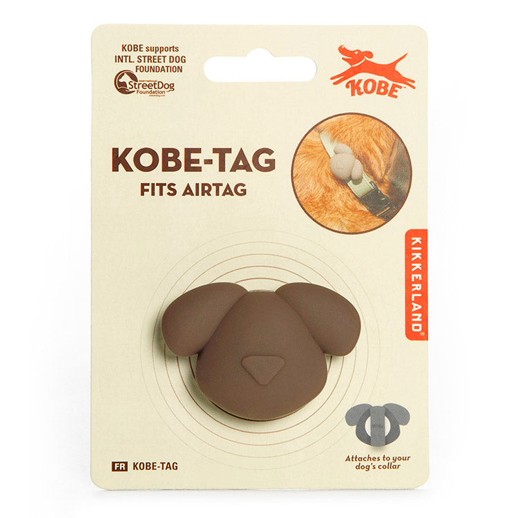 Kikkerland Home Kobe-Tag AirTag Hülle Halsband Hund