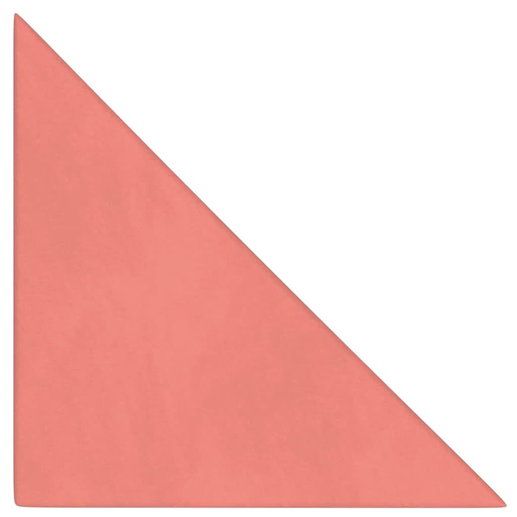 vidaXL Wandpaneele Rosa 12x 30x30cm Samt Schallschutz