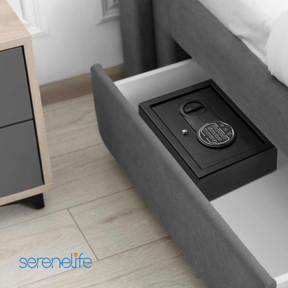 Serenelife SLDS110SCE Tresor Schwarz Elektronikschloss Stahl