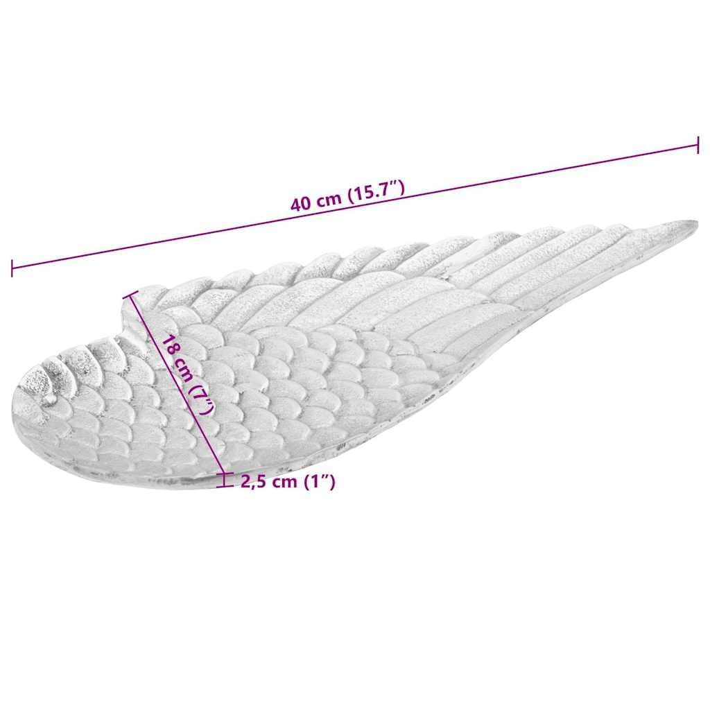 vidaXL Obstkorb 2 Stk Silber Aluminium 40 cm Schale