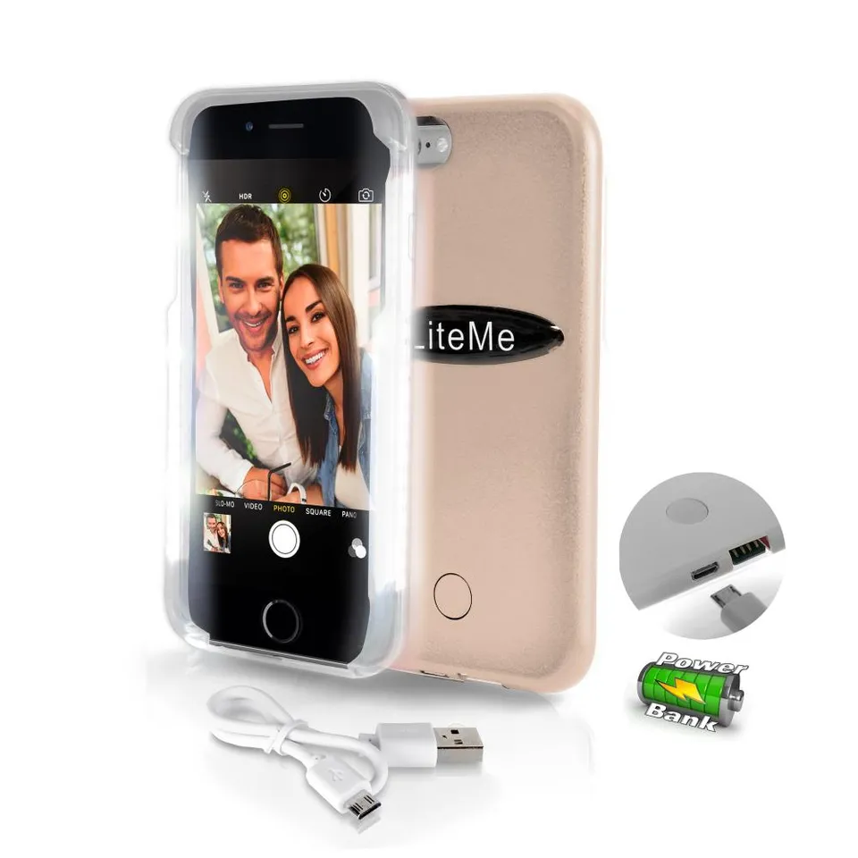 Serenelife Lite-Me iPhone 6/6s Handyhülle LED gold