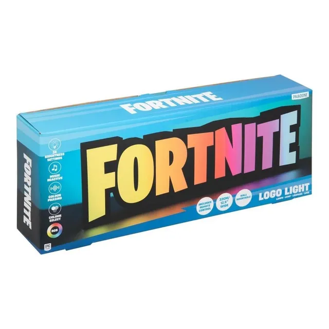 Paladone Fortnite RGB-Logo-Lampe Gaming-Lampe 32 cm mit Fernbedienung