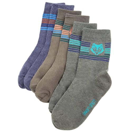 vidaXL Baby & Kleinkind Kindersocken 5 Paar 23-26 Löwe Baumwolle