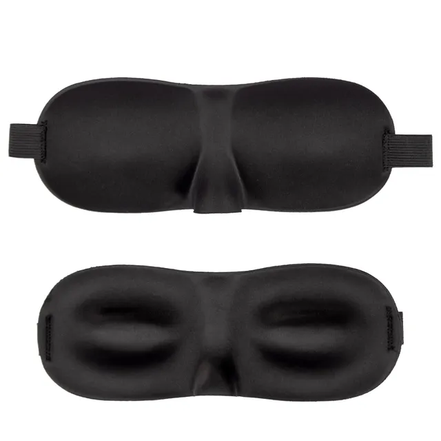 Intirilife Augenmaske Schwarz 26x9x2 cm Schlafmaske ergonomisch