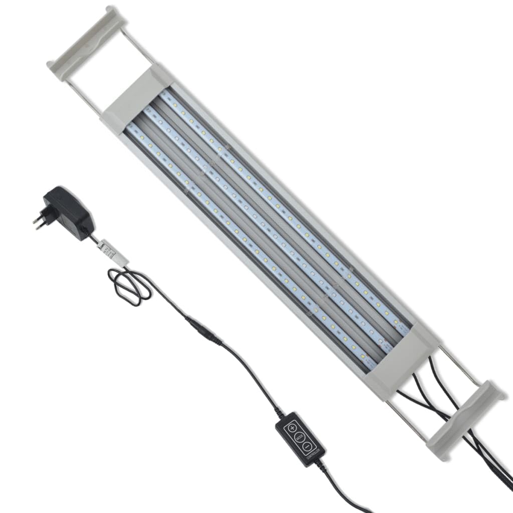 vidaXL Aquarium LED Aufsetzleuchte 50-60 cm blau-weiß