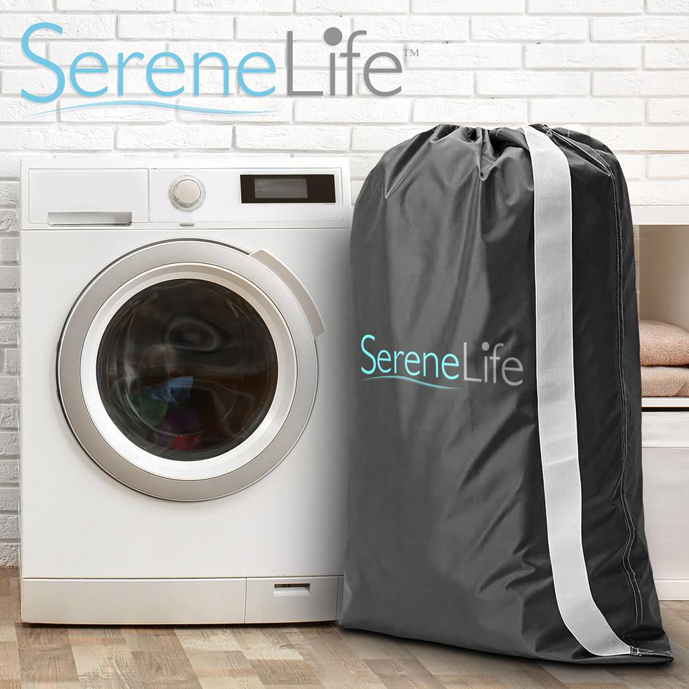 Serenelife Wäschesack Nylon mit Kordelzug Waschbar