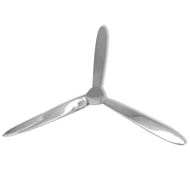 vidaXL Wanddekoration Propeller 70 cm Alu Silber