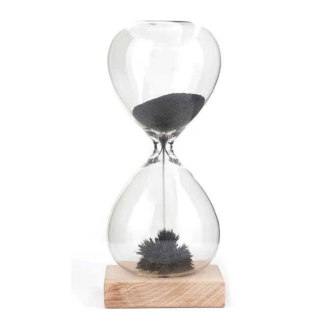 Kikkerland Home Magnetic Hourglass Sanduhr 1 Minute Buche