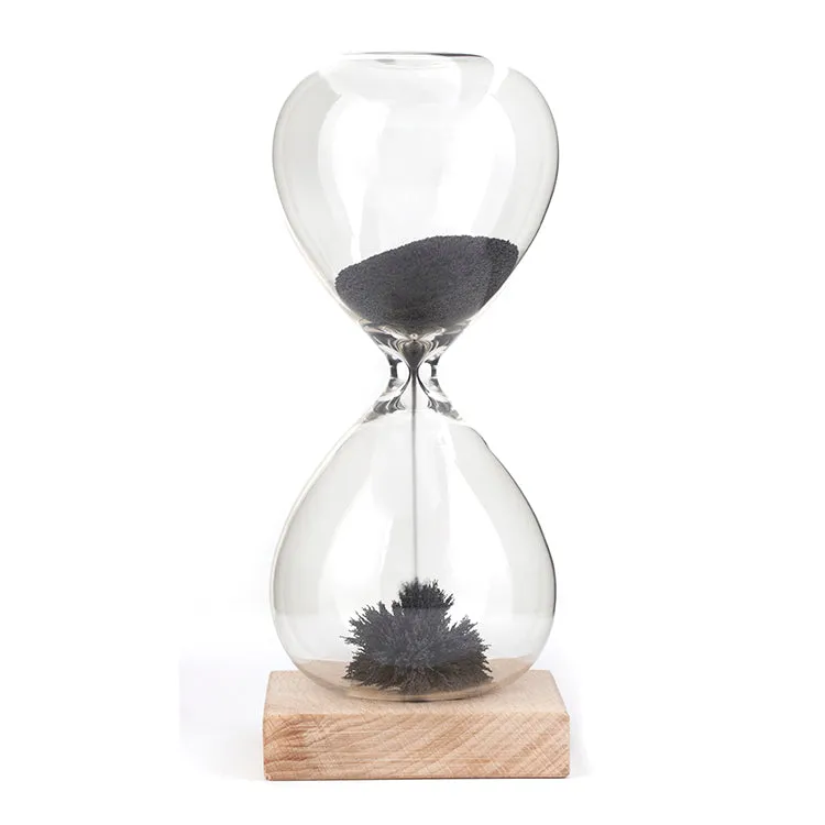 Kikkerland Home Magnetic Hourglass Sanduhr 1 Minute Buche