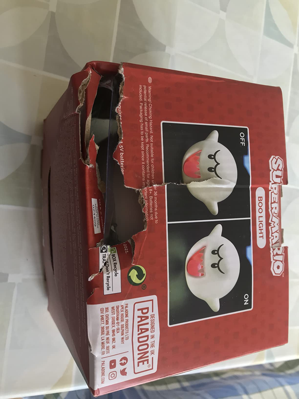 Paladone Lighting Super Mario Boo Licht Mehrfarbig Stimmungslicht