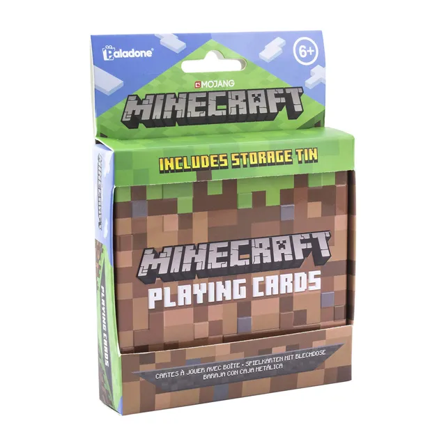 Paladone Minecraft Spielkarten Standarddeck mit Dose Geschenk