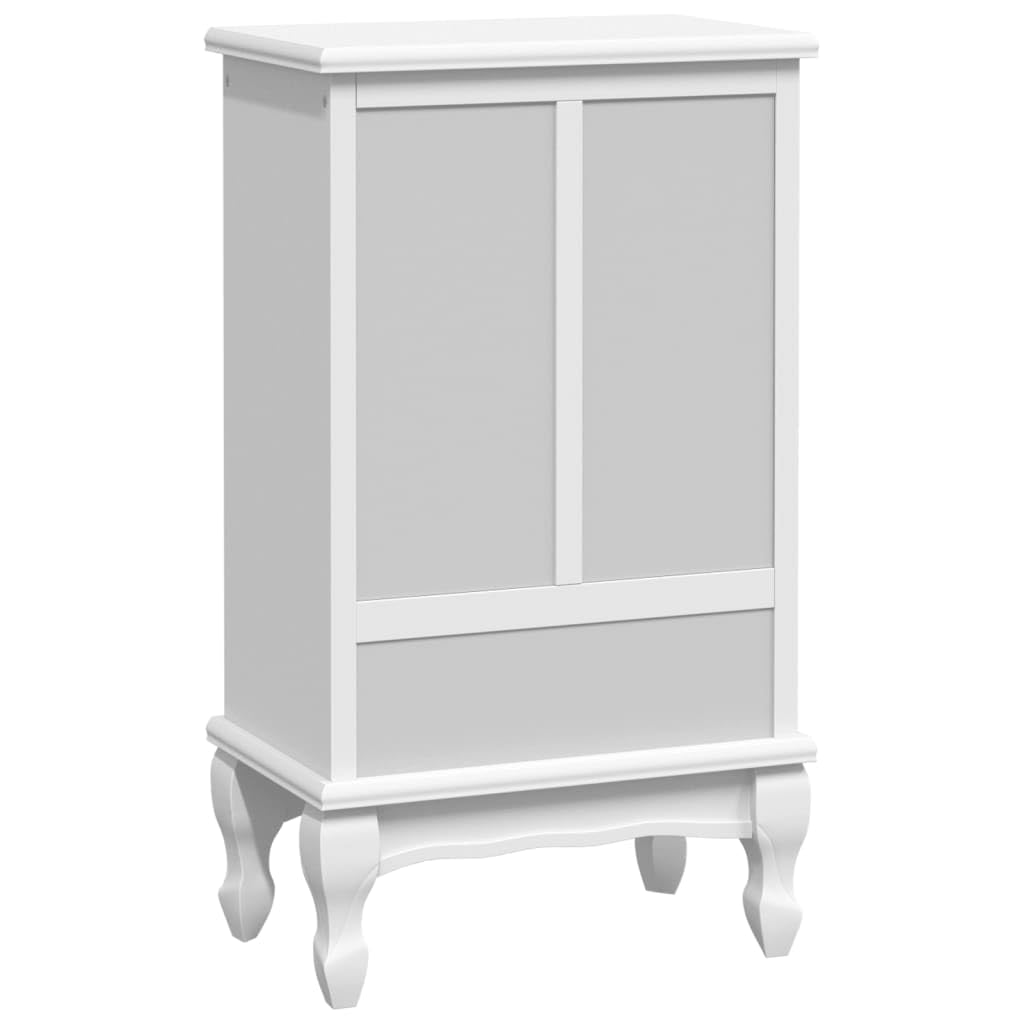 vidaXL Möbel Schrank 5 Schubladen Weiß MDF
