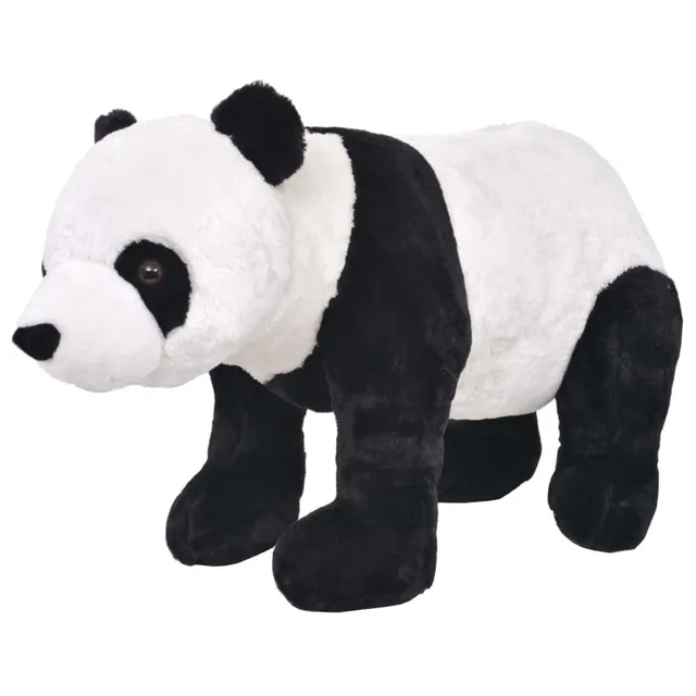 vidaXL Panda Plüschtier XXL 92 cm schwarz-weiß 100 kg