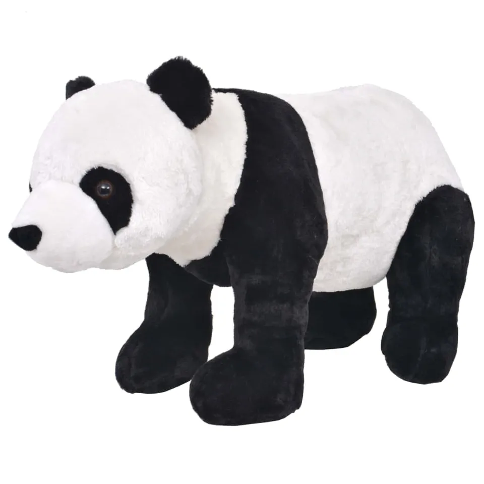 vidaXL Panda Plüschtier XXL 92 cm schwarz-weiß 100 kg