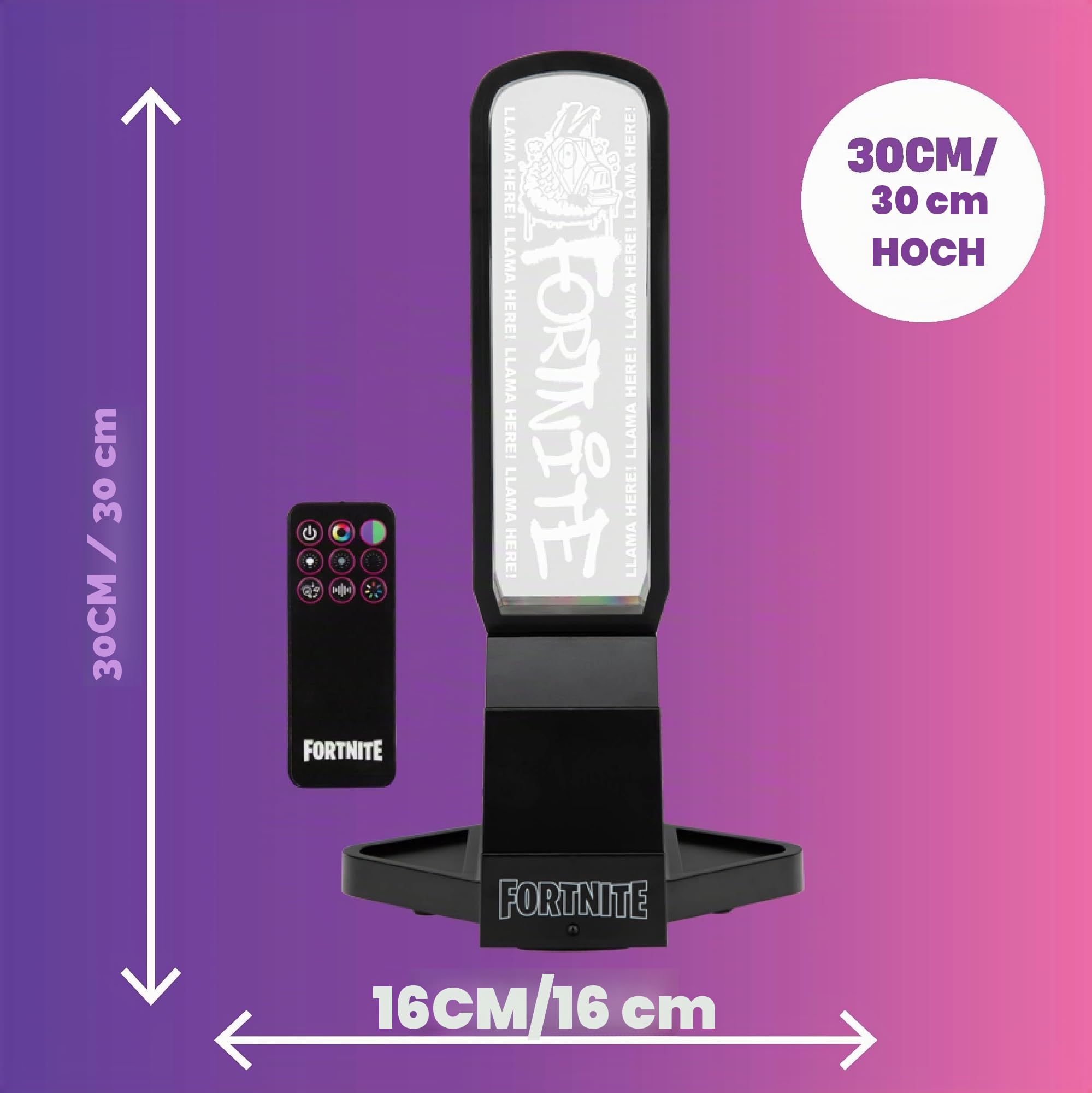 Paladone Fortnite Kopfhörerständer 3-in-1 RGB Ladestation
