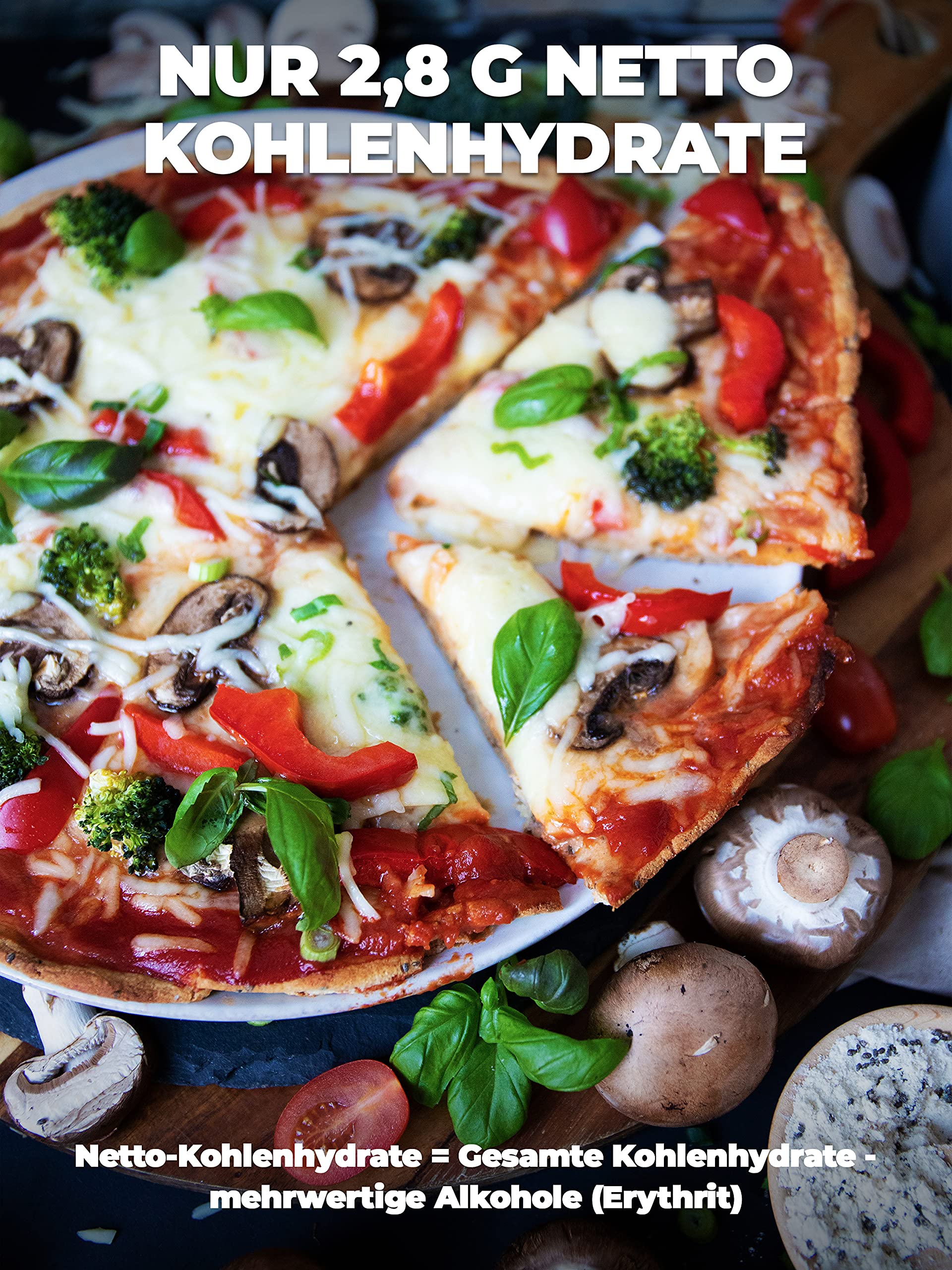 Keto Pizza Backmischung 290 g glutenfrei vegan proteinreich