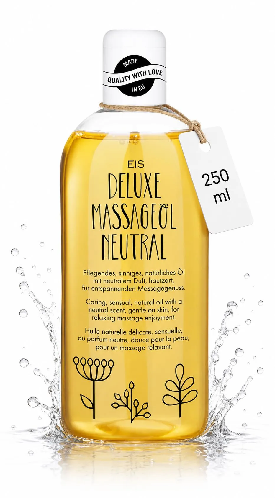 EIS Deluxe Massageöl Neutral 250 ml unparfümiert hautverträglich
