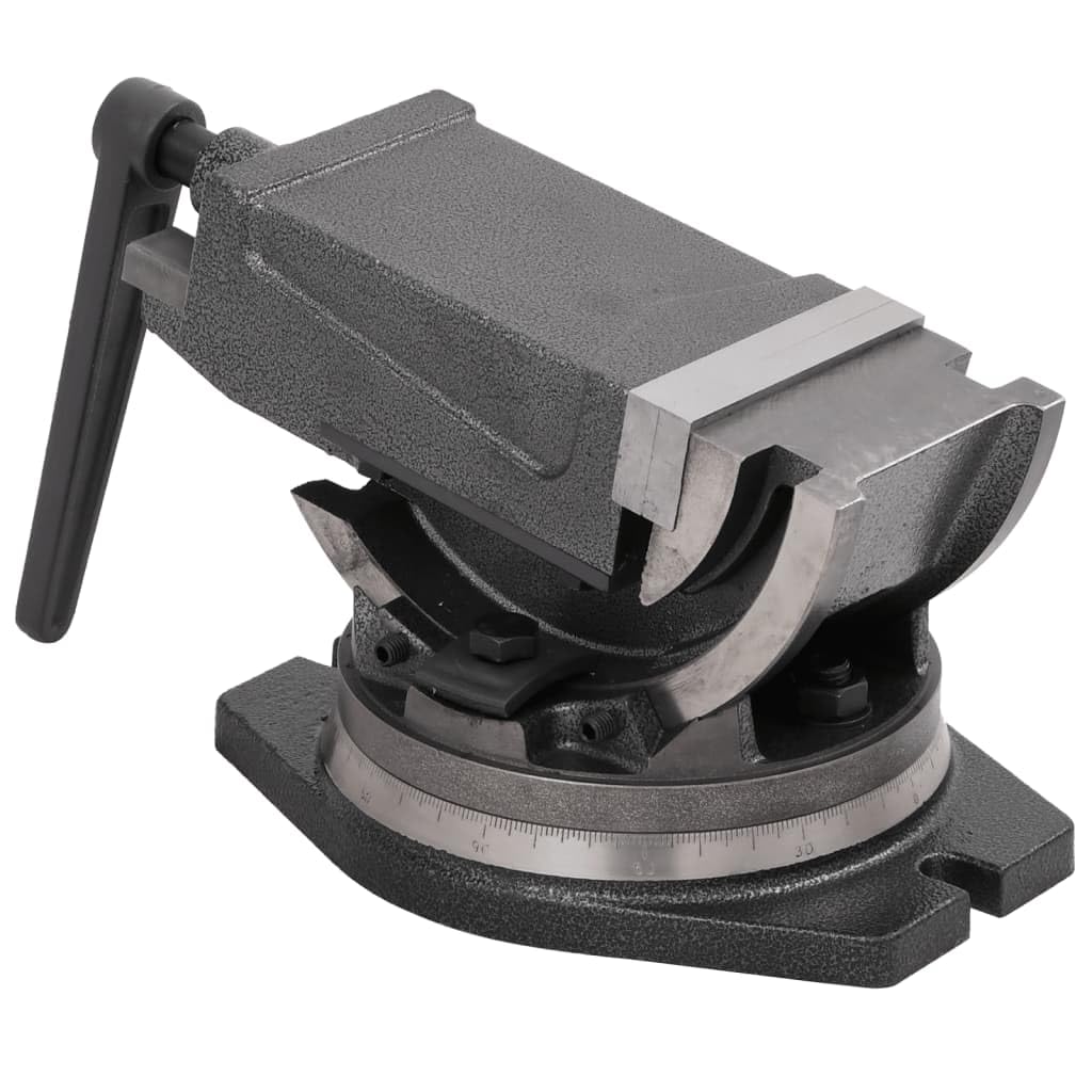 vidaXL Schraubstock 100 mm Gusseisen drehbar kippbar